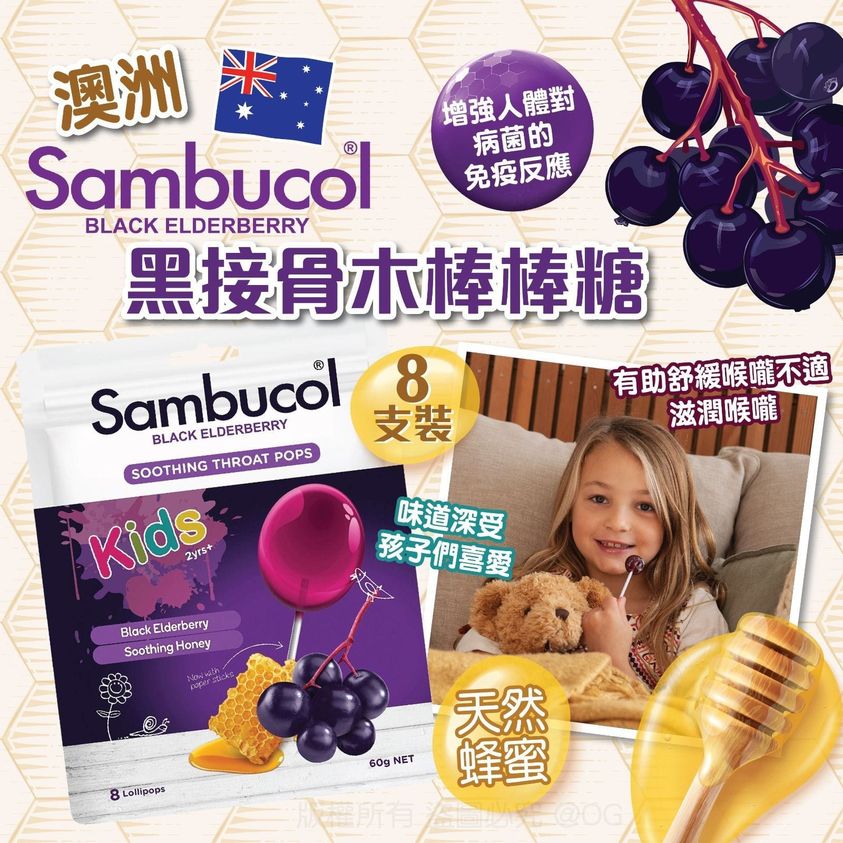 Sambucol 黑接骨木棒棒糖