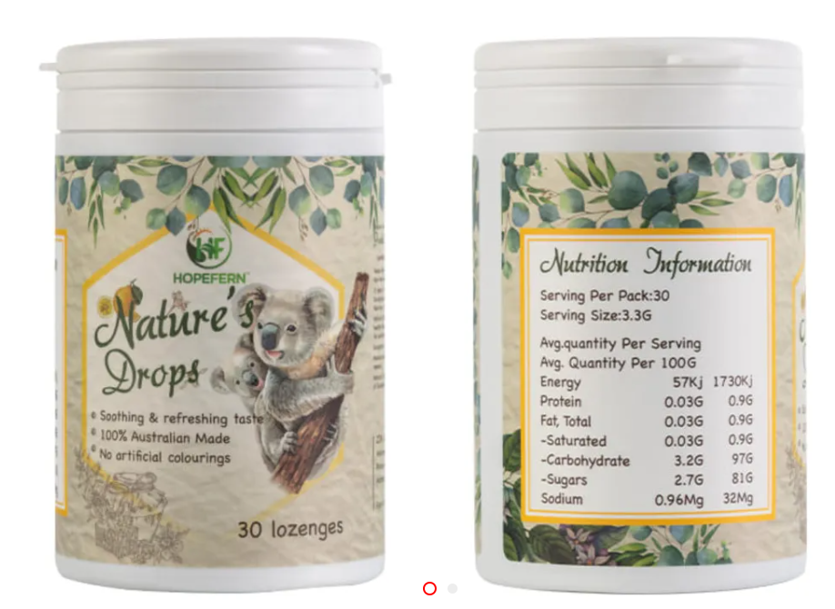 HOPEFERN _ Nature's Honey Drops 30 caps